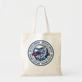 God Bless America, Amerikaanse adelaar in een cirk Tote Bag
