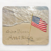 God Bless America Beach Muismat (Voorkant)