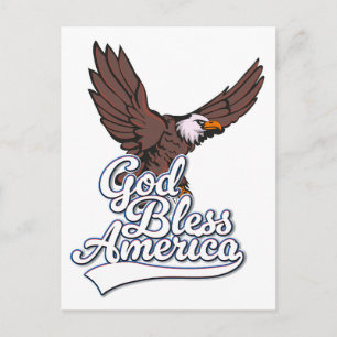God Bless America Briefkaart