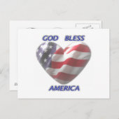 God Bless America Briefkaarten (Voorkant / Achterkant)