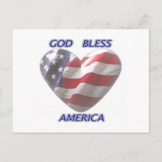 God Bless America Briefkaarten (Voorkant)