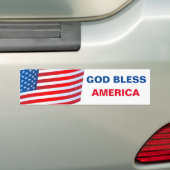 God Bless America bumper sticker (Op auto)