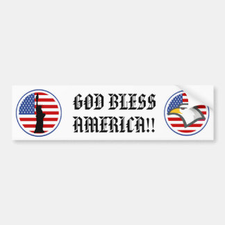 God Bless America Bumpersticker
