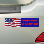 God Bless America Bumpersticker (Op auto)