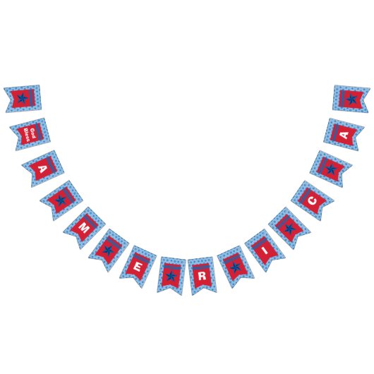 God Bless America Bunting Banner (Alle)