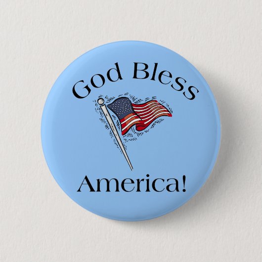 God Bless America Button (Voorkant)
