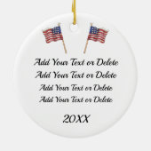God Bless America Ceramic Ornament (Achterkant)