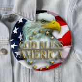 God Bless America/Colossal, 6-inch Button (In situ)
