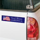 God Bless America Flag Bumpersticker (Op Truck)