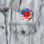 God Bless America Flag Button (In situ)