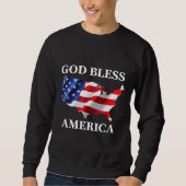 God Bless America Holiday Patriotic Trui (Voorkant)