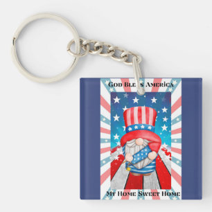 God Bless America Home Sweet Home Sleutelhanger