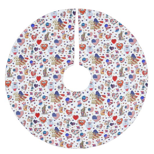 GOD BLESS AMERICA KERSTBOOM ROK (Voorkant)