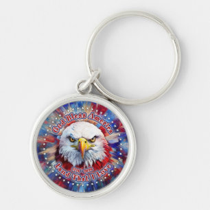 God Bless America Land Dat Ik Houd Van Rode Adelaa Sleutelhanger