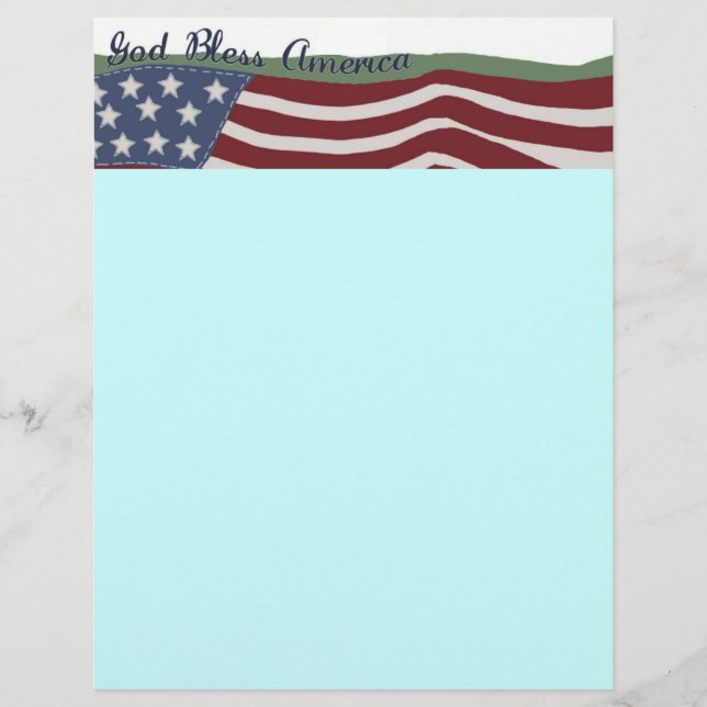 God Bless America Letterhead (Voorkant)