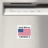 God Bless America Magnet Magneet (Insitu (Vaatwasser))