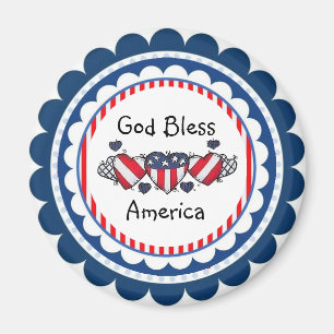 God Bless America Magnet Magneet