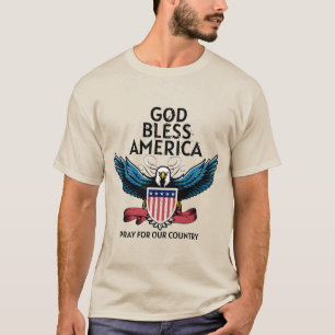 God Bless America Mannen T-Shirt