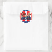 God Bless America mot art sticker (Sac)