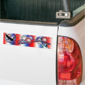 God Bless America Patriotic America Bumper Sticker (Sur camion)