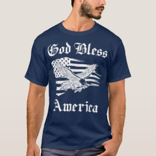 God Bless America Patriotic Eagle American Vlag 4t T-shirt