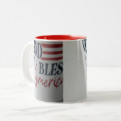 God Bless America patriotic mug (Devant gauche)
