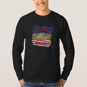 God Bless America Patriotic Usa Flag Colors For Ch T-shirt