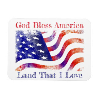God Bless America Patriottische Flexibele Fotomagn Magneet