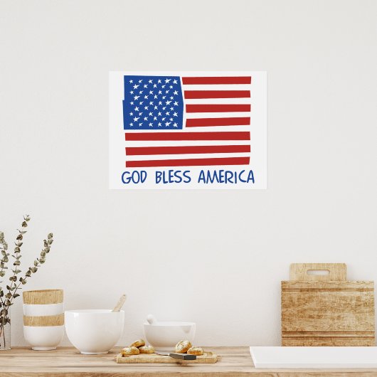 God Bless America poster (Keuken)