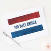 God Bless America Rectangle Stickers (Envelop)