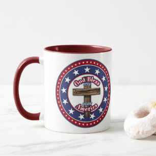 God Bless America Rugged Cross 1776-2026 Mok