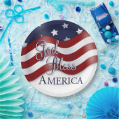 God Bless America Waving Flag Bord (Feest)