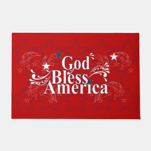 God Bless America Welkom Mat (Voorkant)