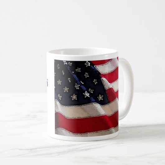 God Bless American Flag mok (Voorkant rechts)