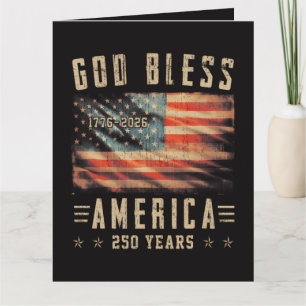 God Bless Amerika 250 Jaar 1776-2026 Kaart
