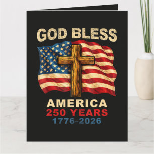 God Bless Amerika 250 Jaar 1776-2026 Kaart