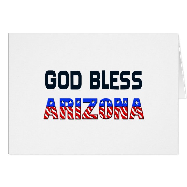 God Bless Arizona (Voorkant Horizontaal)
