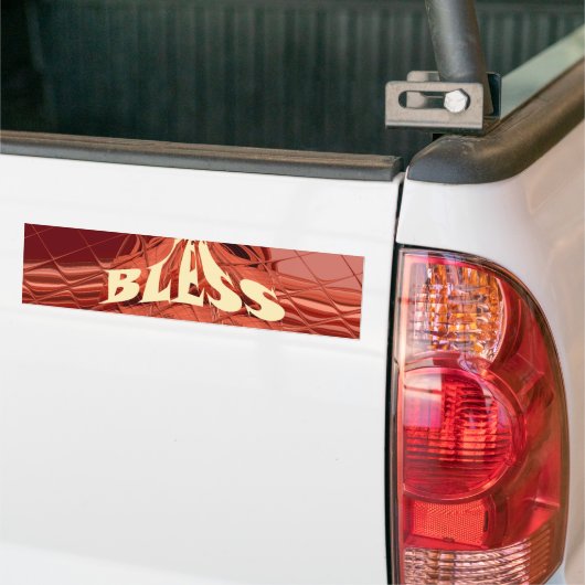 God Bless Art Print Bumpersticker (Op Truck)