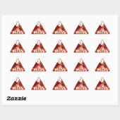 God Bless Art Print Driehoek Sticker (Vel)