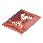 God Bless Art Print Notitieblok (Gedraaid)