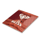 God Bless Art Print Tegeltje (Zijkant)