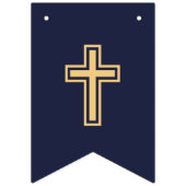 God Bless Boy Blue 7 Letters Baptisme Commune Vlaggetjes (Eerste vlag)