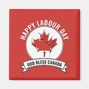 God Bless CANADA ARBEIDSDAG Magneet