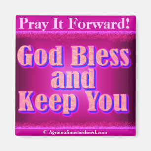 God Bless en hou je Magneet