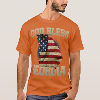 God Bless Georgia Gift Trots sterk Geweldige ontwe T-shirt