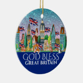 God Bless Great Britain Ceramic Ornament (Rechts)