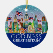 God Bless Great Britain Ceramic Ornament (Voorkant)