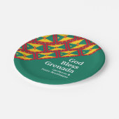 GOD BLESS GRENADA aangepaste tekst GROEN Papieren Bordje (Gekanteld)