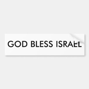 GOD BLESS ISRAEL BUMPERSTICKER