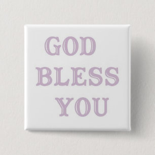 GOD BLESS JE-1 VIERKANTE BUTTON 5,1 CM